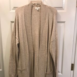 Nice BP tan long cardigan